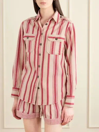 Marant Étoile Gelva Striped Cotton Shirt | Thumbnail 3 Marant Étoile Gelva Striped Cotton Shirt | Thumbnail 3