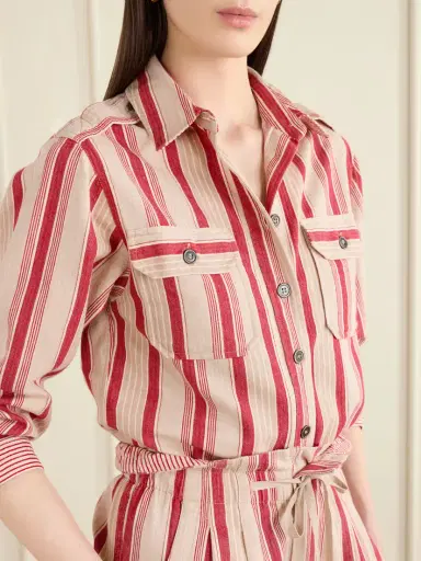 Marant Étoile Gelva Striped Cotton Shirt | Thumbnail 5 Marant Étoile Gelva Striped Cotton Shirt | Thumbnail 5