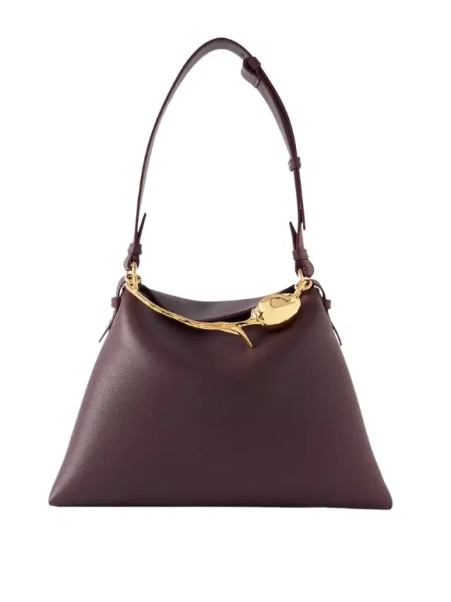 Bloom Large Embellished Textured-leather Shoulder Bag