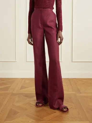 Gabriela Hearst Vesta Wool, Silk And Linen-blend Flared Pants | Thumbnail 3 Gabriela Hearst Vesta Wool, Silk And Linen-blend Flared Pants | Thumbnail 3