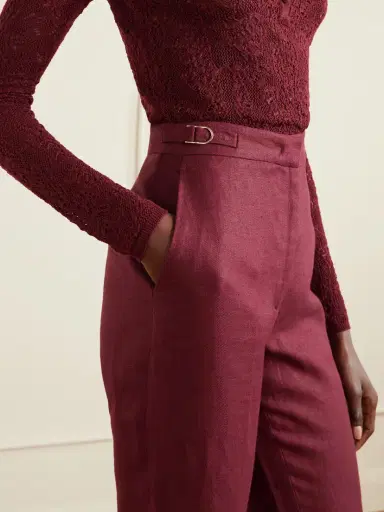 Gabriela Hearst Vesta Wool, Silk And Linen-blend Flared Pants | Thumbnail 5 Gabriela Hearst Vesta Wool, Silk And Linen-blend Flared Pants | Thumbnail 5