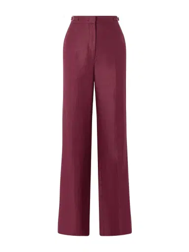 Gabriela Hearst Vesta Wool, Silk And Linen-blend Flared Pants | Thumbnail 1 Gabriela Hearst Vesta Wool, Silk And Linen-blend Flared Pants | Thumbnail 1