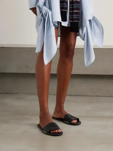 JW Anderson Loafer Leather Slides | Thumbnail 2 JW Anderson Loafer Leather Slides | Thumbnail 2