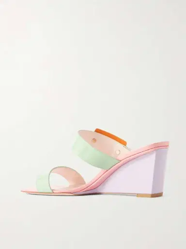 Roger Vivier Belle Vivier 60 Buckled Patent-leather Wedge Sandals | Thumbnail 3 Roger Vivier Belle Vivier 60 Buckled Patent-leather Wedge Sandals | Thumbnail 3