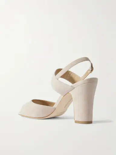 Manolo Blahnik Khiko 90 Suede Slingback Sandals | Thumbnail 3 Manolo Blahnik Khiko 90 Suede Slingback Sandals | Thumbnail 3