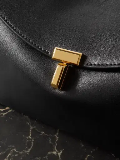 TOTEME T-lock Leather Clutch | Thumbnail 4