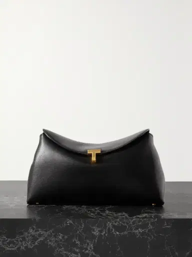 TOTEME T-lock Leather Clutch | Thumbnail 1