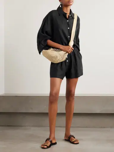 Deiji Studios 03 Linen Shirt And Shorts Set | Thumbnail 3 Deiji Studios 03 Linen Shirt And Shorts Set | Thumbnail 3