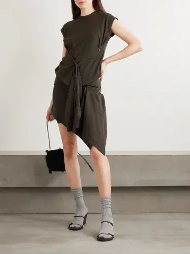 Lemaire Asymmetric Draped Wool-blend Top | Thumbnail 2 Lemaire Asymmetric Draped Wool-blend Top | Thumbnail 2