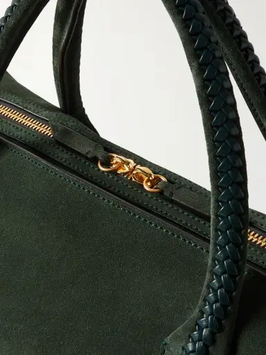 Métier Vérité City Medium Braided Leather-trimmed Suede Tote | Thumbnail 4