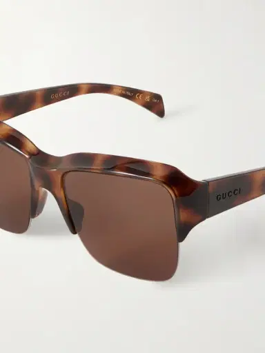 Gucci Eyewear Aviator-style Tortoiseshell Acetate Sunglasses | Thumbnail 4 Gucci Eyewear Aviator-style Tortoiseshell Acetate Sunglasses | Thumbnail 4