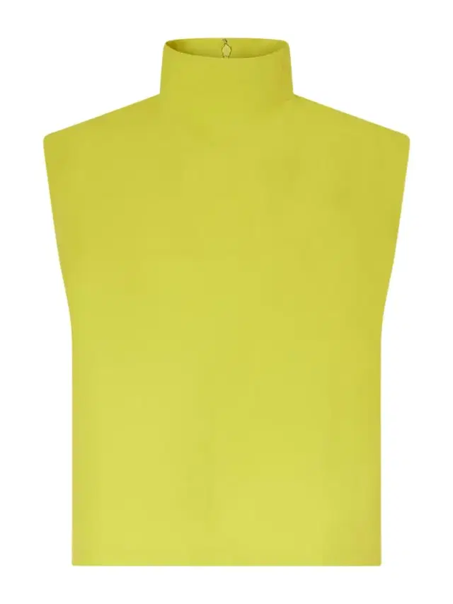 Alaïa Paper-blend Turtleneck Top