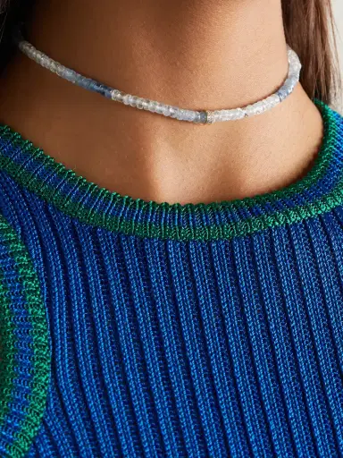 Sydney Evan 14-karat Gold And Diamond Beaded Choker | Thumbnail 2