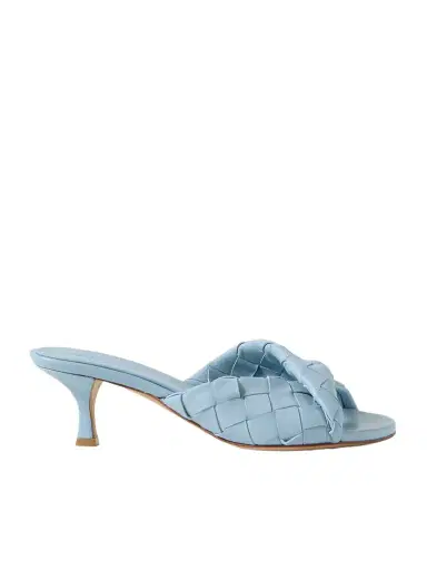 Bottega Veneta Blink Twisted Intrecciato Leather Mules | Thumbnail 1 Bottega Veneta Blink Twisted Intrecciato Leather Mules | Thumbnail 1