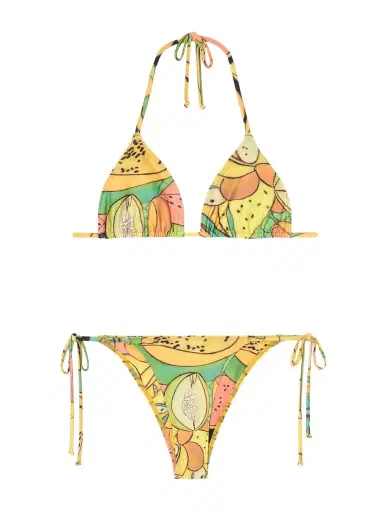 Donde Esteban Frutas Printed Triangle Bikini | Thumbnail 1 Donde Esteban Frutas Printed Triangle Bikini | Thumbnail 1