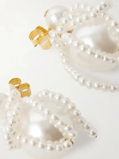 Completedworks Gold-plated Pearl-like Earrings | Thumbnail 3 Completedworks Gold-plated Pearl-like Earrings | Thumbnail 3