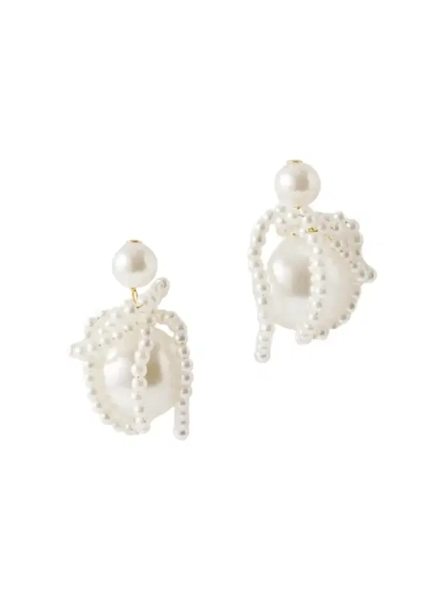 Completedworks Gold-plated Pearl-like Earrings