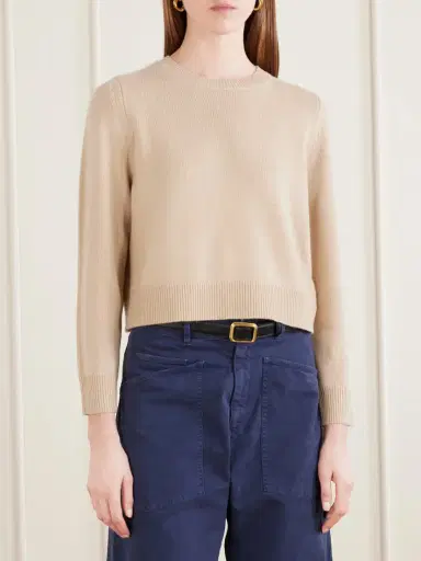 Nili Lotan Venus Cropped Cashmere Sweater | Thumbnail 3 Nili Lotan Venus Cropped Cashmere Sweater | Thumbnail 3