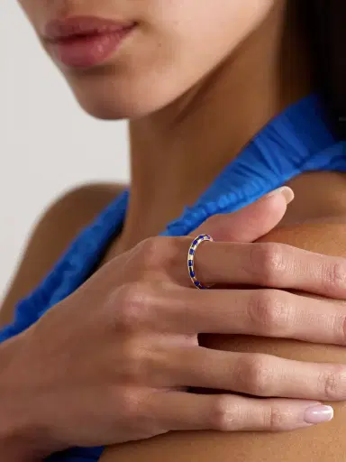 Yvonne Léon Nano Alliance 9-karat Gold And Enamel Ring | Thumbnail 2 Yvonne Léon Nano Alliance 9-karat Gold And Enamel Ring | Thumbnail 2