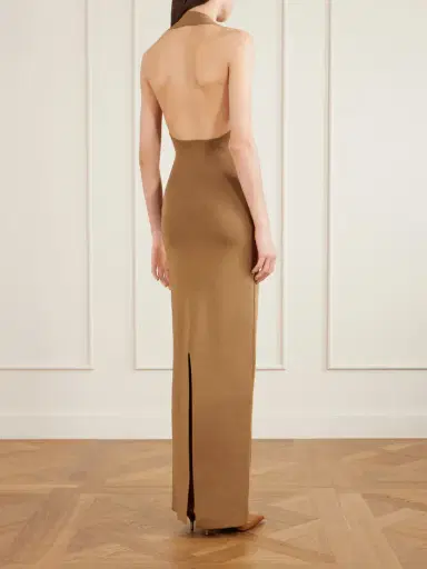 Khaite Mahi Knitted Halterneck Maxi Dress | Thumbnail 3 Khaite Mahi Knitted Halterneck Maxi Dress | Thumbnail 3