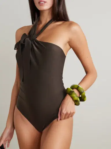 Zimmermann Awaken Bow-detailed Halterneck Swimsuit | Thumbnail 2