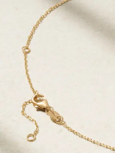 Foundrae Initial 18-karat Gold Diamond Necklace | Thumbnail 3