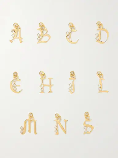 Foundrae Initial 18-karat Gold Diamond Necklace | Thumbnail 6