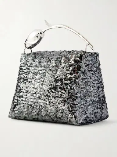 Erdem Sequined Satin Clutch | Thumbnail 4 Erdem Sequined Satin Clutch | Thumbnail 4