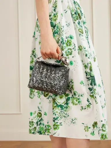 Erdem Sequined Satin Clutch | Thumbnail 5 Erdem Sequined Satin Clutch | Thumbnail 5