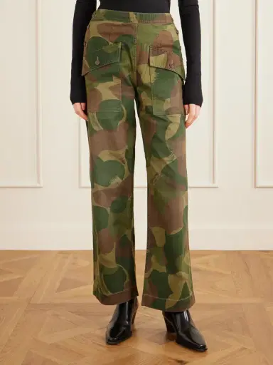RRL Camouflage-print Cotton Wide-leg Pants | Thumbnail 3