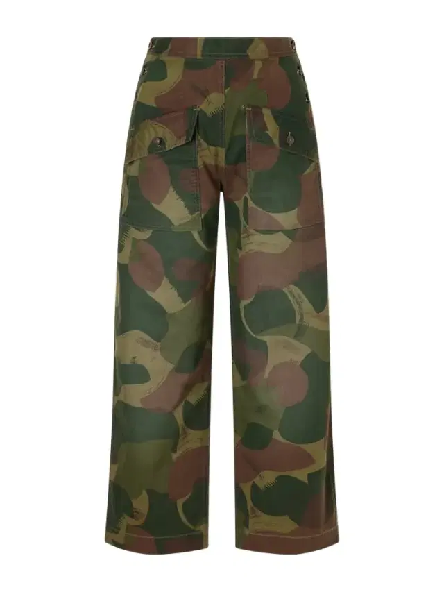 RRL Camouflage-print Cotton Wide-leg Pants