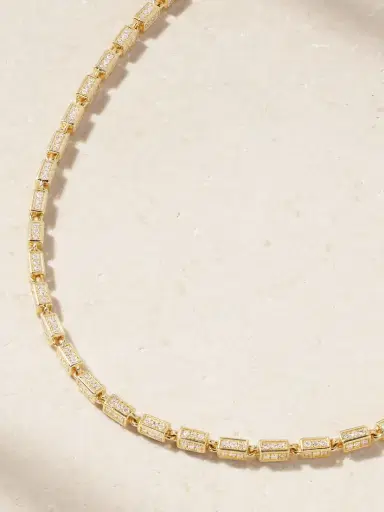 Suzanne Kalan 18-karat Gold Diamond Necklace | Thumbnail 4 Suzanne Kalan 18-karat Gold Diamond Necklace | Thumbnail 4
