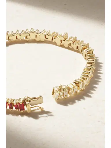Suzanne Kalan 18-karat Gold, Sapphire And Diamond Tennis Bracelet | Thumbnail 3 Suzanne Kalan 18-karat Gold, Sapphire And Diamond Tennis Bracelet | Thumbnail 3
