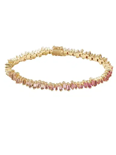 Suzanne Kalan 18-karat Gold, Sapphire And Diamond Tennis Bracelet | Thumbnail 1 Suzanne Kalan 18-karat Gold, Sapphire And Diamond Tennis Bracelet | Thumbnail 1