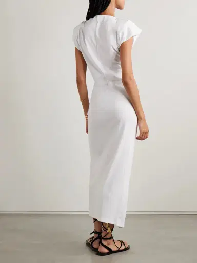 Isabel Marant Nadela Asymmetric Gathered Cotton-jersey Maxi Dress | Thumbnail 3 Isabel Marant Nadela Asymmetric Gathered Cotton-jersey Maxi Dress | Thumbnail 3