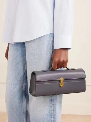 Savette Slim Symmetry Leather Tote | Thumbnail 2