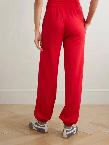 ÉTERNE Embroidered Cotton And Modal-blend Jersey Tapered Track Pants | Thumbnail 3 ÉTERNE Embroidered Cotton And Modal-blend Jersey Tapered Track Pants | Thumbnail 3