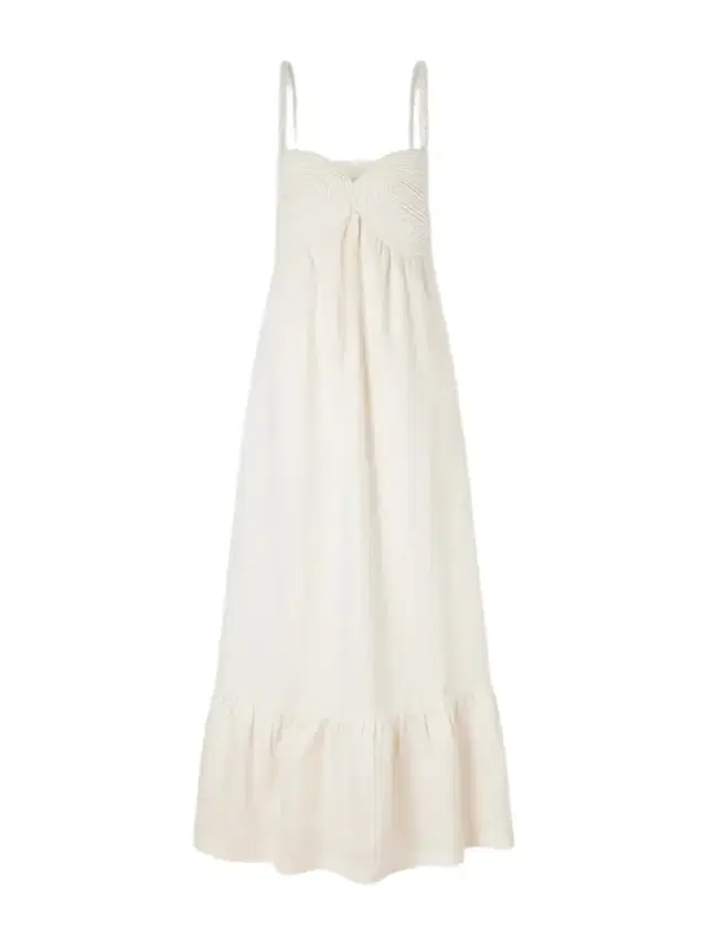 Tu Esencia Embroidered Tiered Linen Maxi Dress
