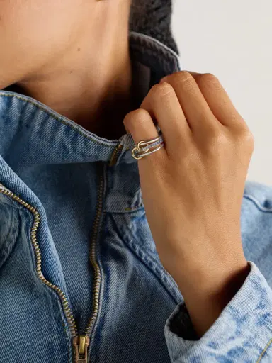 Spinelli Kilcollin Tigris 18-karat Gold, Sterling Silver And Sapphire Ring | Thumbnail 2