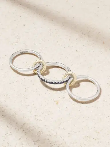 Spinelli Kilcollin Tigris 18-karat Gold, Sterling Silver And Sapphire Ring | Thumbnail 3