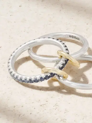Spinelli Kilcollin Tigris 18-karat Gold, Sterling Silver And Sapphire Ring | Thumbnail 4
