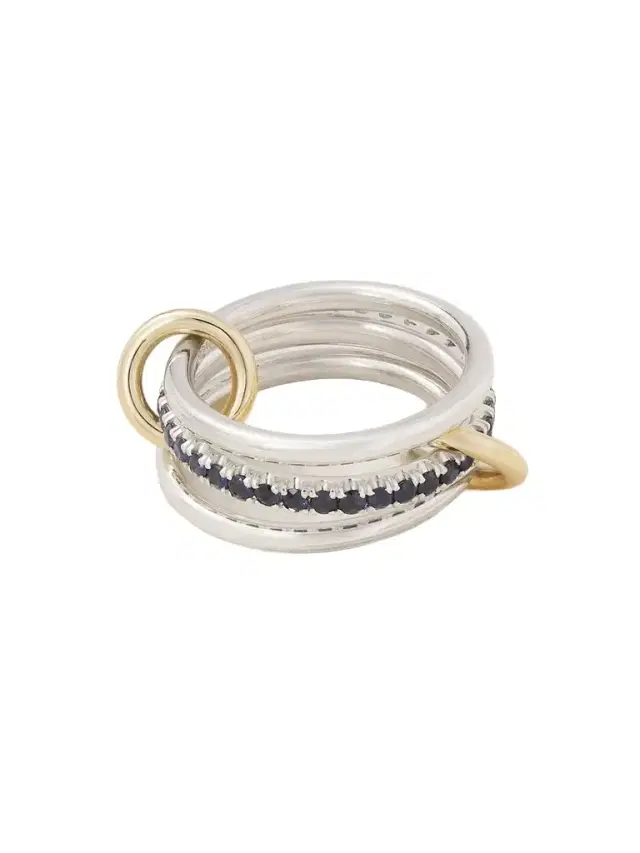 Spinelli Kilcollin Tigris 18-karat Gold, Sterling Silver And Sapphire Ring
