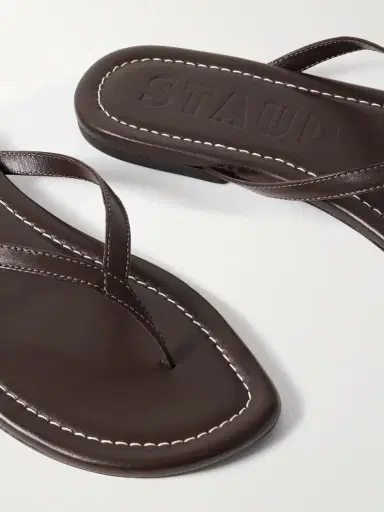 Staud Freja Leather Flip Flops | Thumbnail 4 Staud Freja Leather Flip Flops | Thumbnail 4