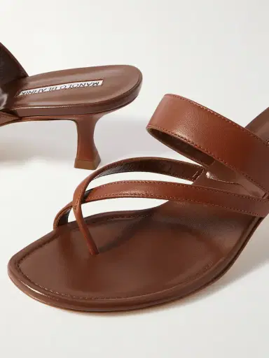 Manolo Blahnik Susa 50 Leather Sandals | Thumbnail 4 Manolo Blahnik Susa 50 Leather Sandals | Thumbnail 4