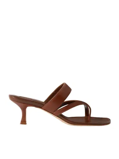 Manolo Blahnik Susa 50 Leather Sandals | Thumbnail 1 Manolo Blahnik Susa 50 Leather Sandals | Thumbnail 1