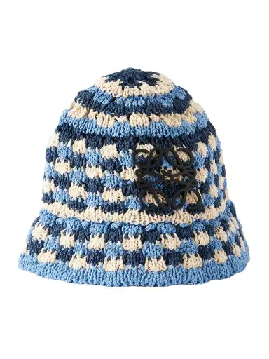 Loewe + Paula's Ibiza Anagram Appliquéd Crocheted Paper-blend Bucket Hat | Thumbnail 1 Loewe + Paula's Ibiza Anagram Appliquéd Crocheted Paper-blend Bucket Hat | Thumbnail 1