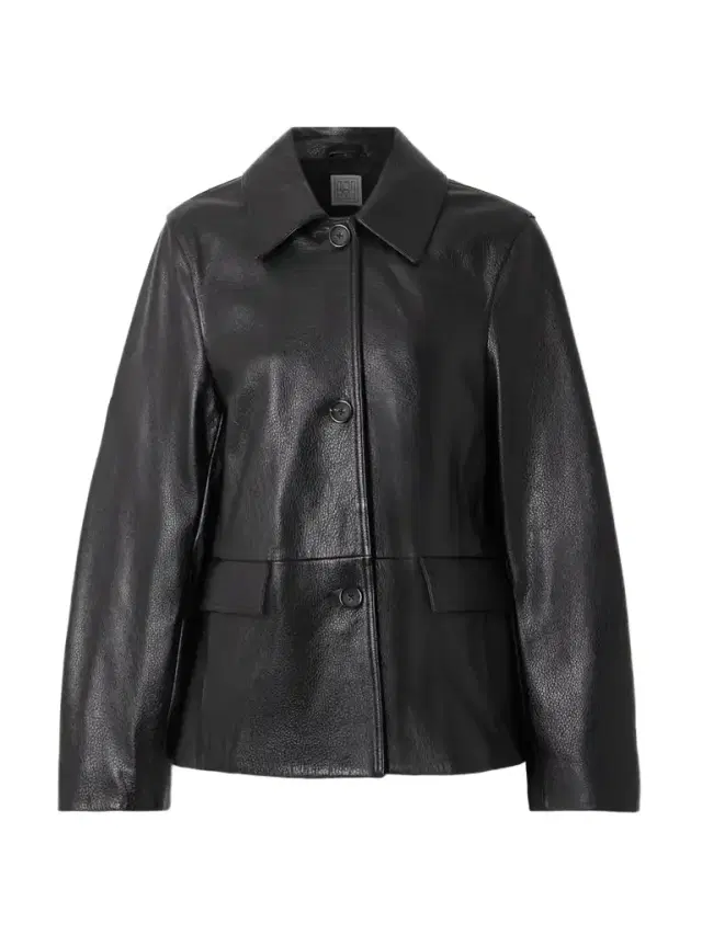 Paneled Textured-leather Jacket
