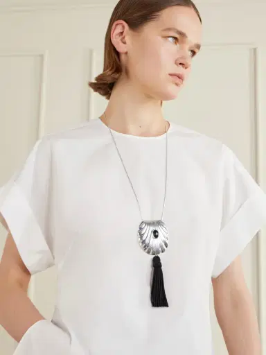 Juju Vera Petra Silver Onyx Necklace | Thumbnail 2 Juju Vera Petra Silver Onyx Necklace | Thumbnail 2