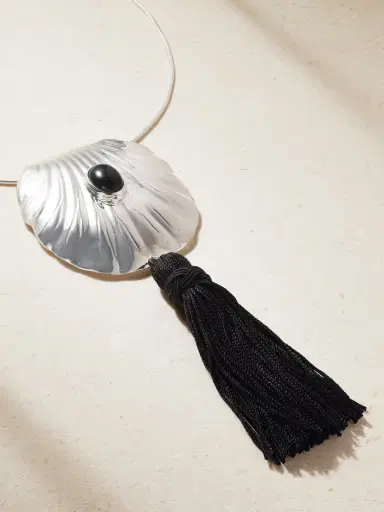 Juju Vera Petra Silver Onyx Necklace | Thumbnail 4 Juju Vera Petra Silver Onyx Necklace | Thumbnail 4