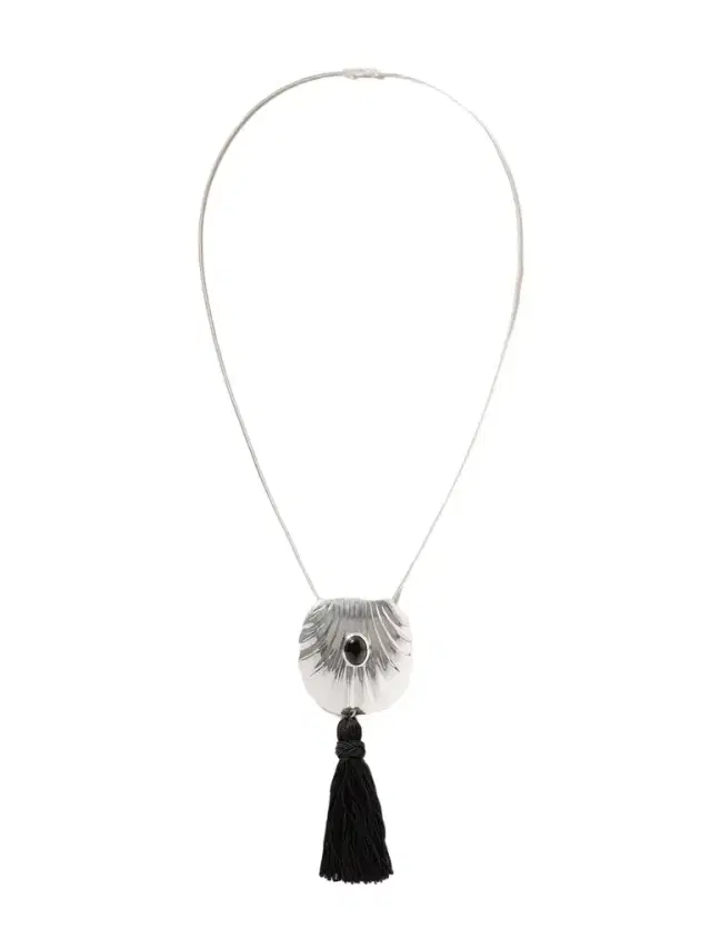 Juju Vera Petra Silver Onyx Necklace